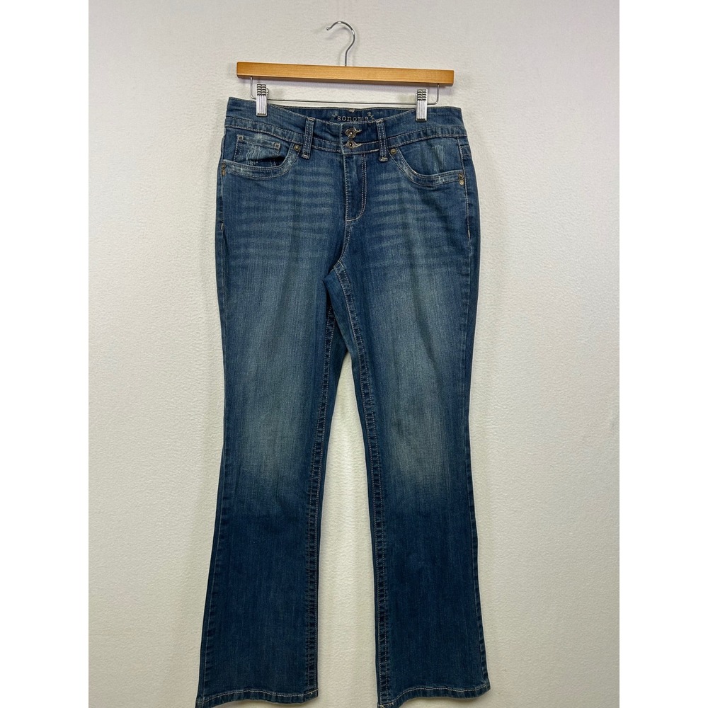 Sonoma Y2K Boho Womens 6 Medium Blue Bootcut Jeans Classic Everyday Western